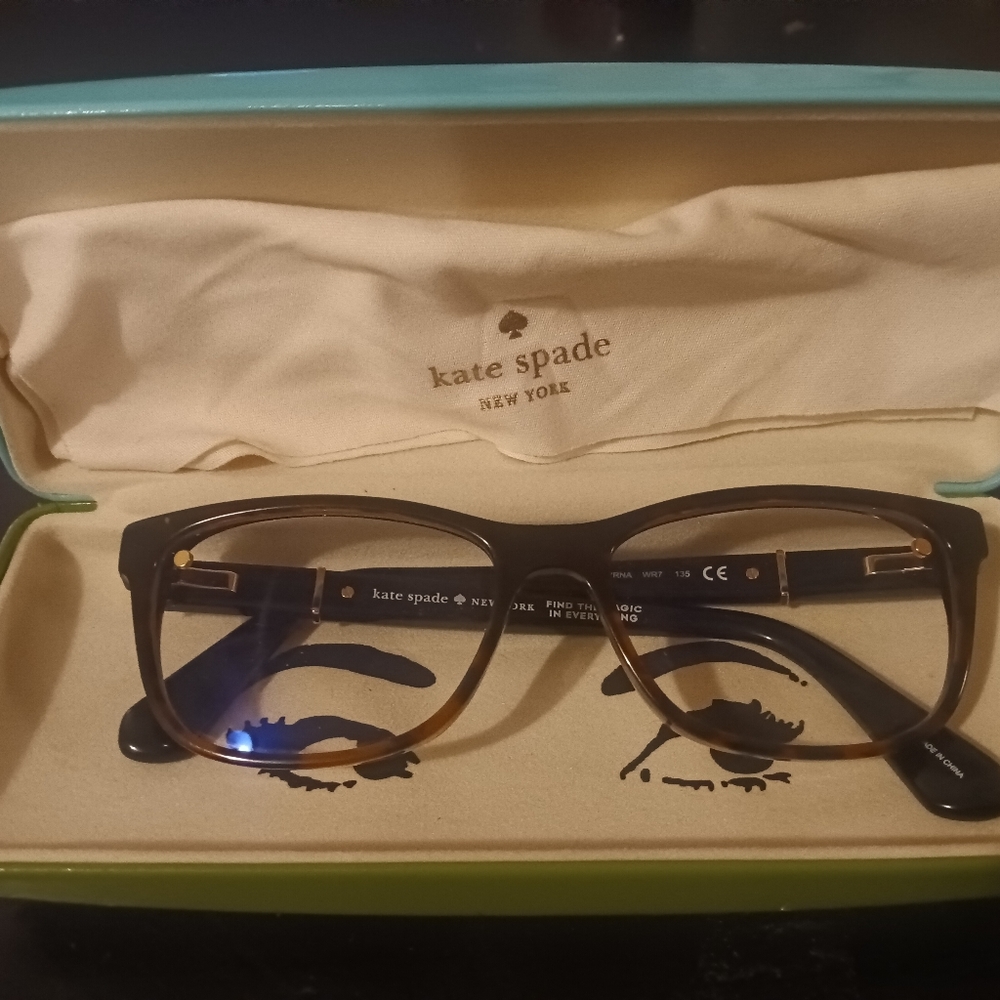 Kate spade Eyeglasses Women Myrna 0JLG Tortoise/black Frame 135.